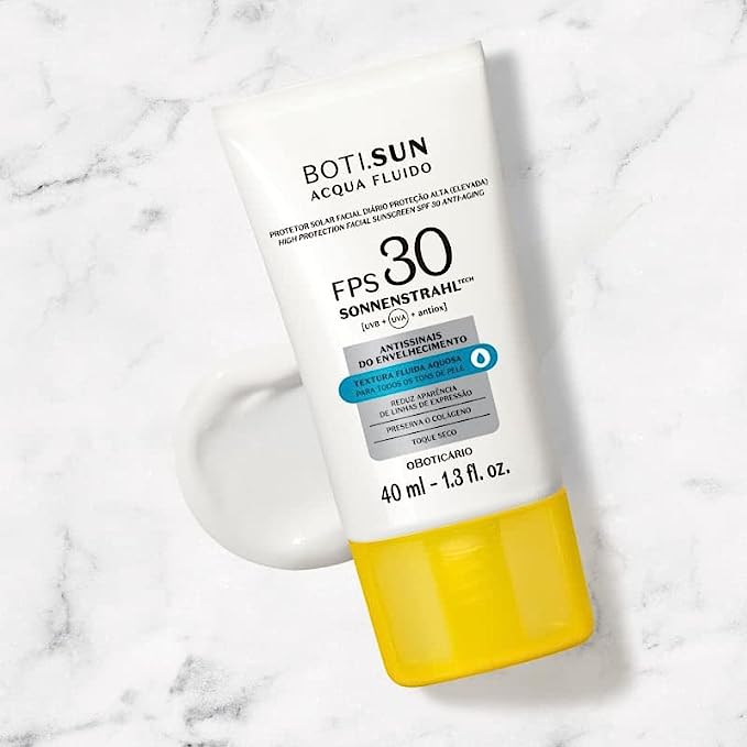 BOTI.SUN protezione solare viso anti-untuosità Acqua Fluida SPF30 40 ml