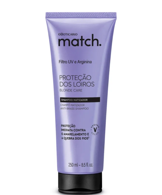 Match. Shampoo Antigiallo Protezione capelli biondi, 250 ml