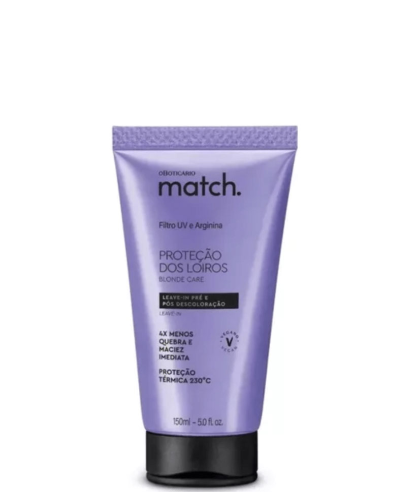 Match. Protezione capelli biondi Leave-in pre-post decolorazione, 150 ml