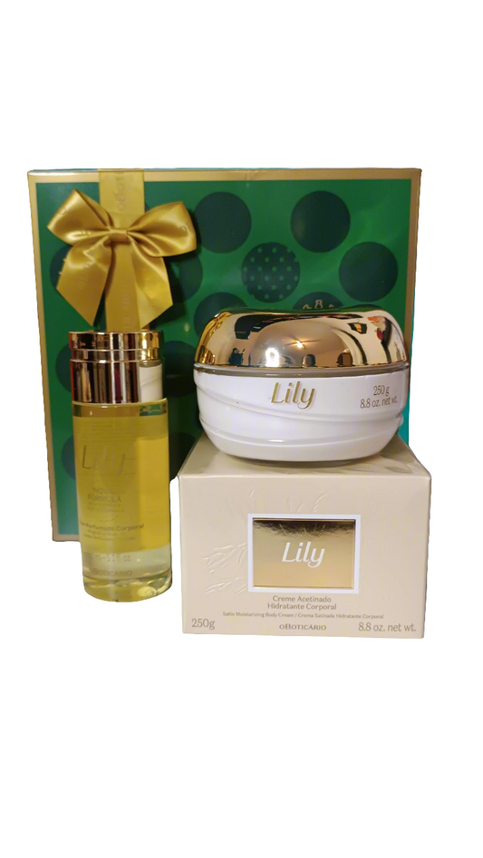 Lily Cofanetto Regalo crema idratante corpo 250 g + Olio Idratante corpo 150 ml