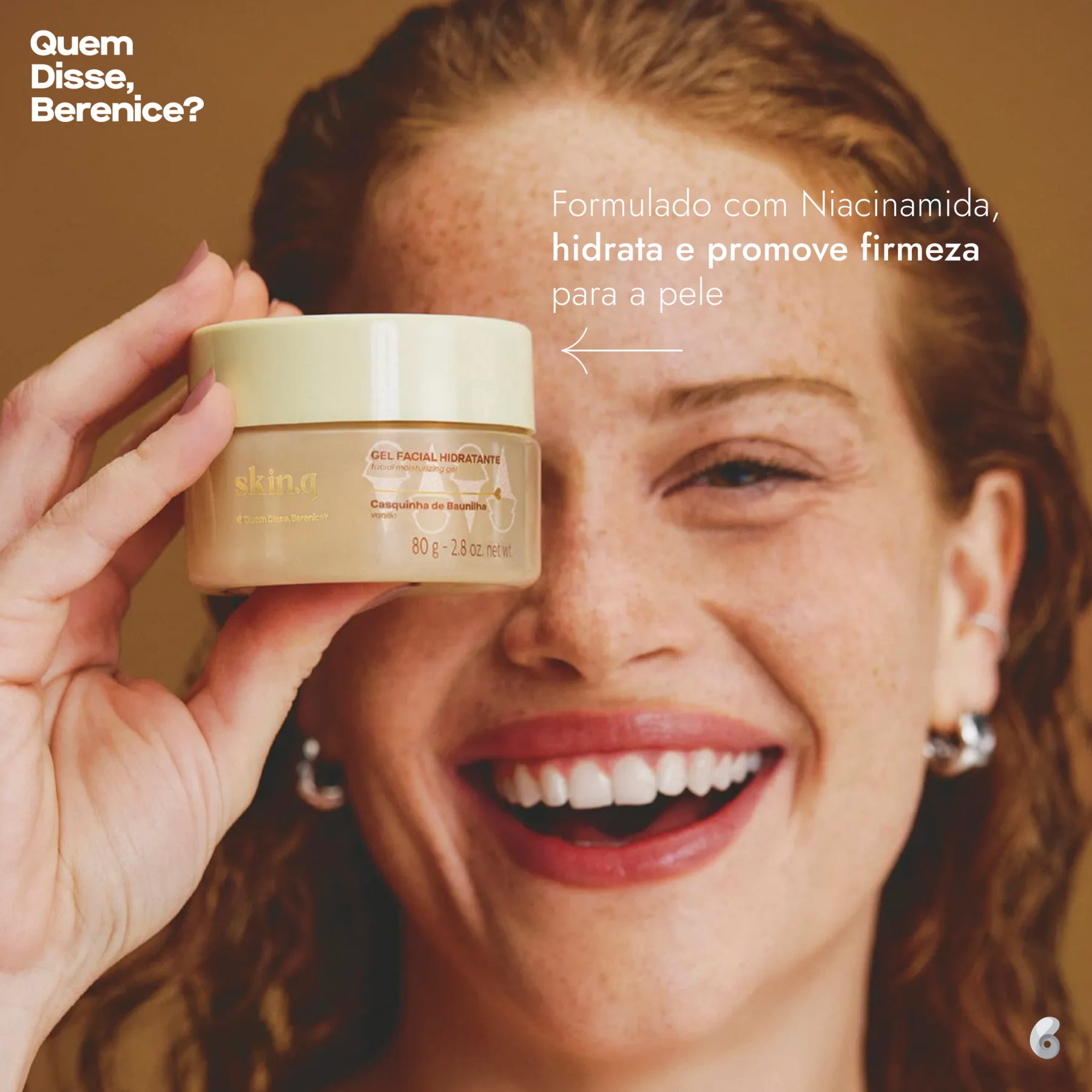 Gel idratante viso Vaniglia Skin.q, Quem disse, Berenice?, 80g
