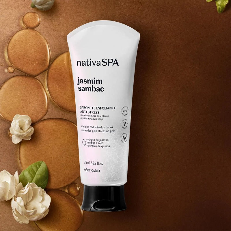 NATIVA SPA | Sapone liquido esfoliante Jasmine Sambac 175 ml