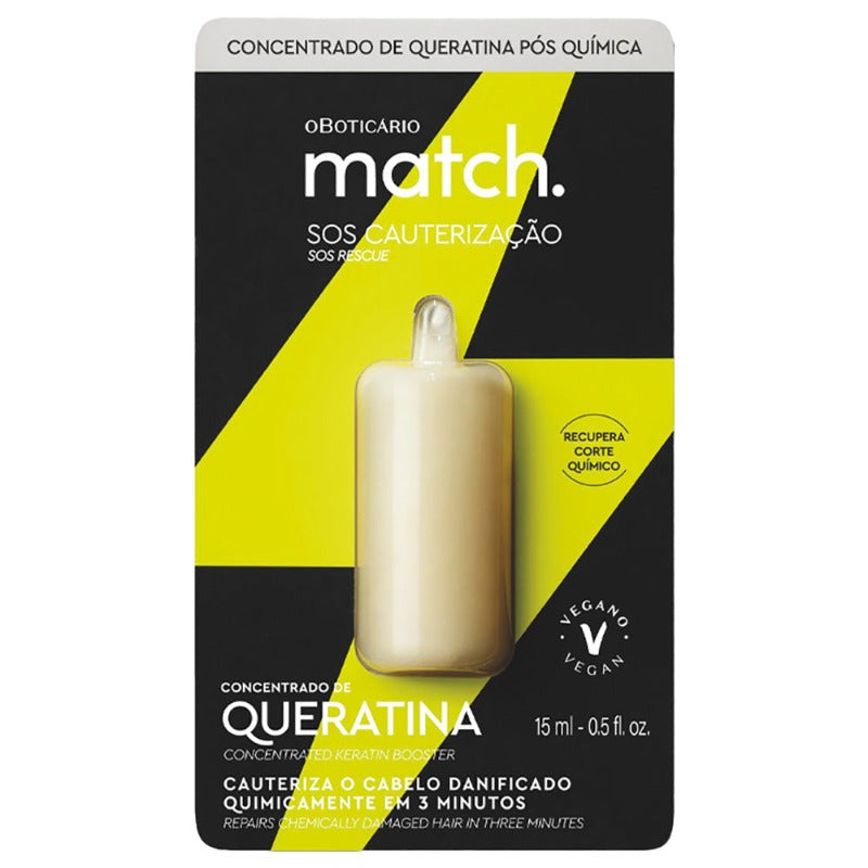 Match. SOS Concentrato Cheratina Post-chimica Cauterizzazione 15 ml